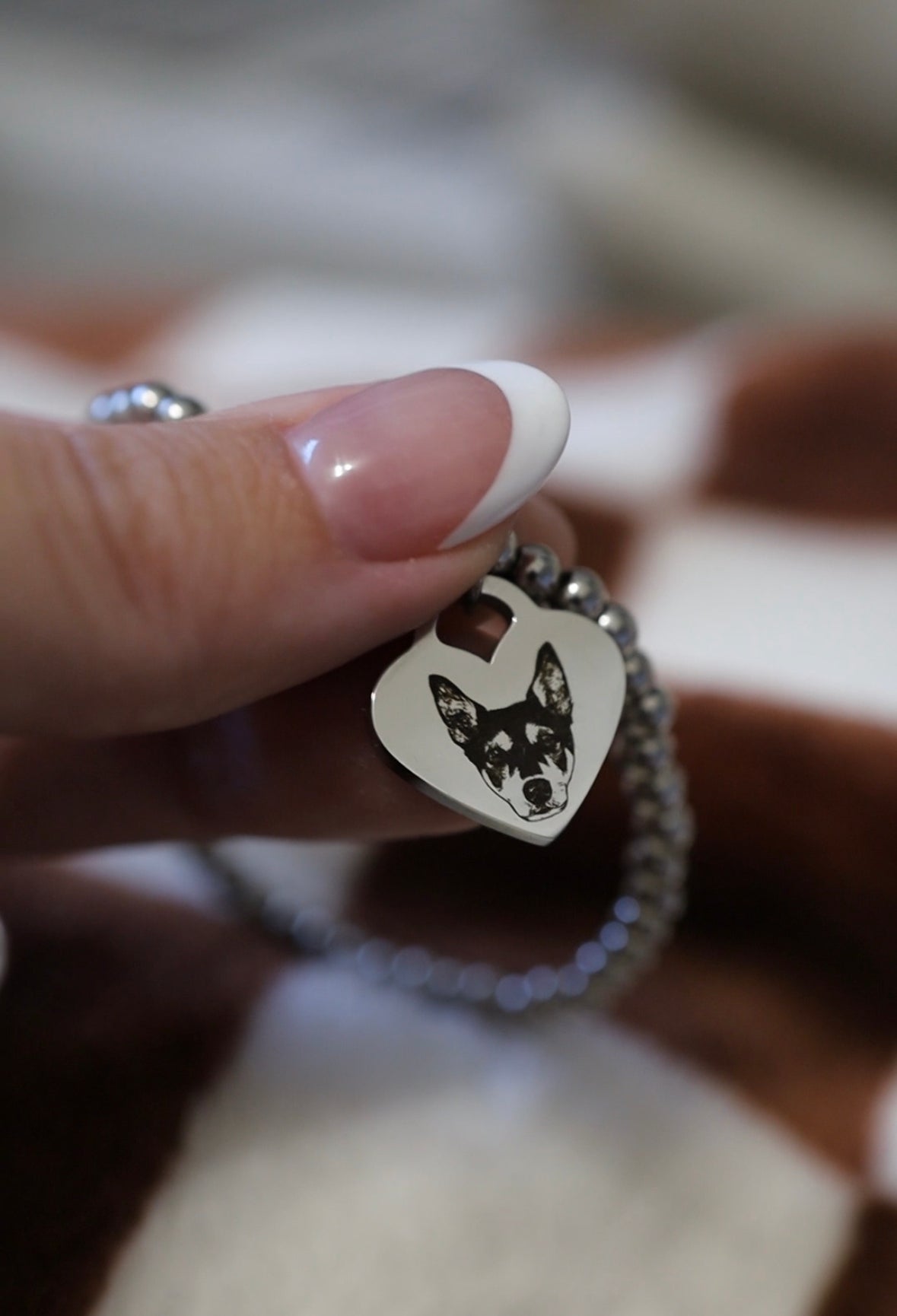 Beaded Heart Bracelet