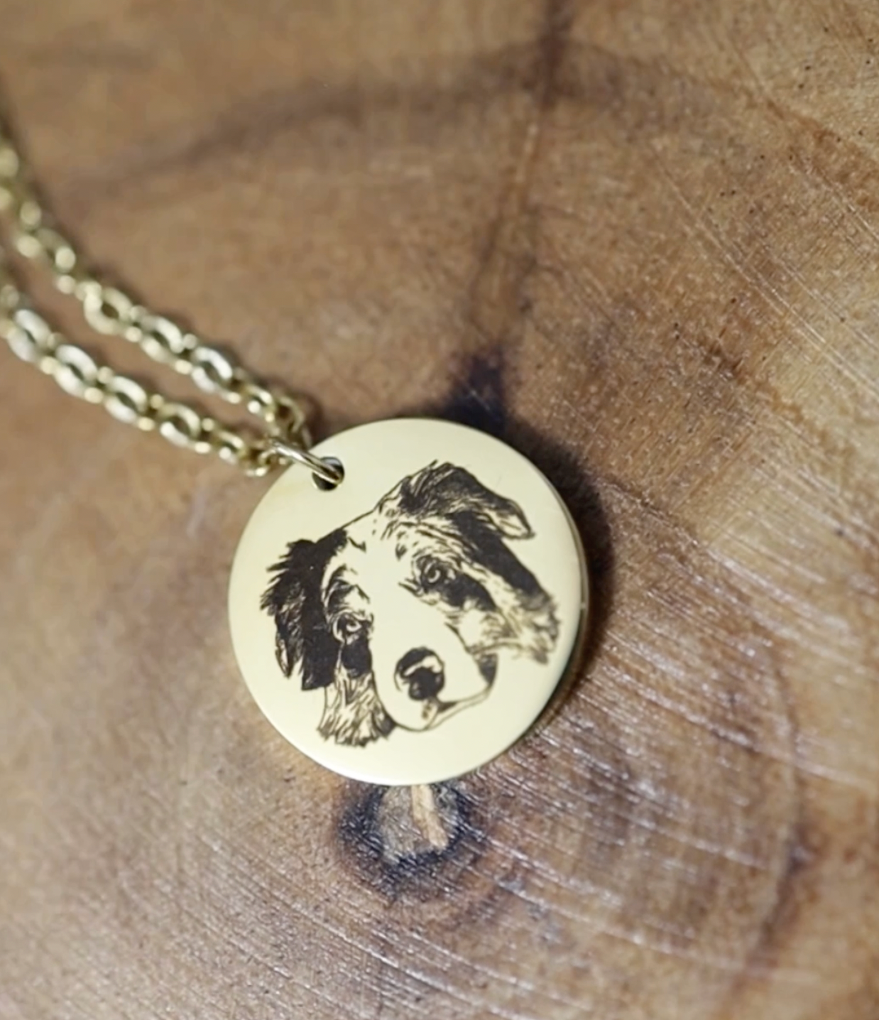 Tiny Custom Pet Necklace 12mm