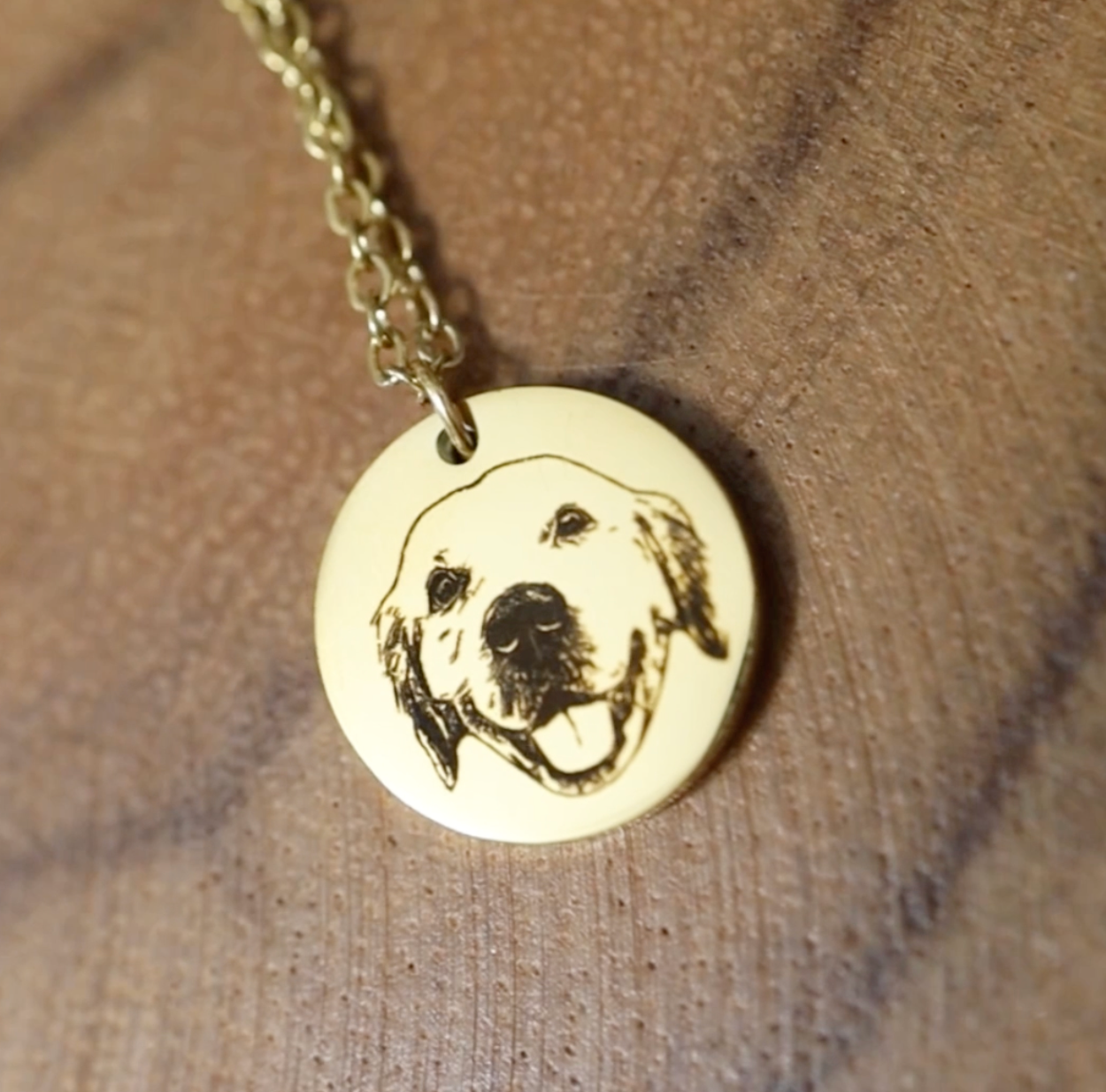 Tiny Custom Pet Necklace 12mm