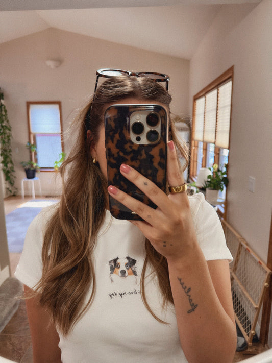 "I love my dog" Fitted T-Shirt