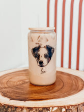 Load image into Gallery viewer, 16oz Glass Can with Bamboo Lid &amp; Straw
