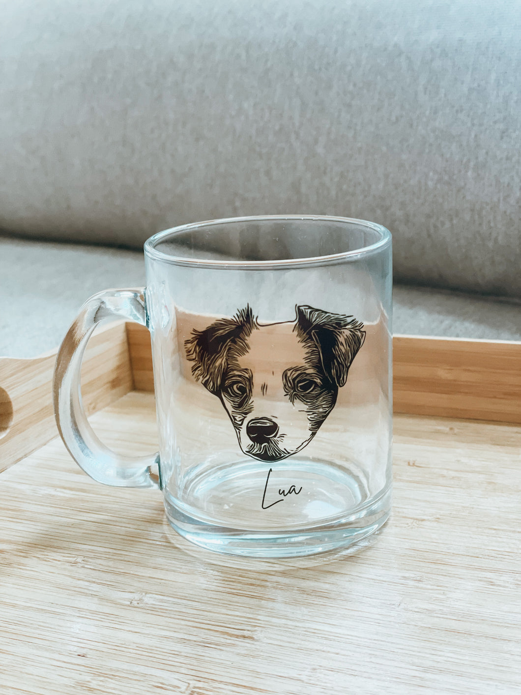 11oz Glass Custom Pet Mug
